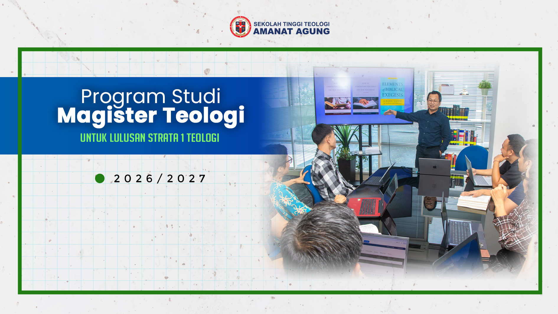 Program Studi Magister Teologi (M.Th.) untuk S1 Teologi